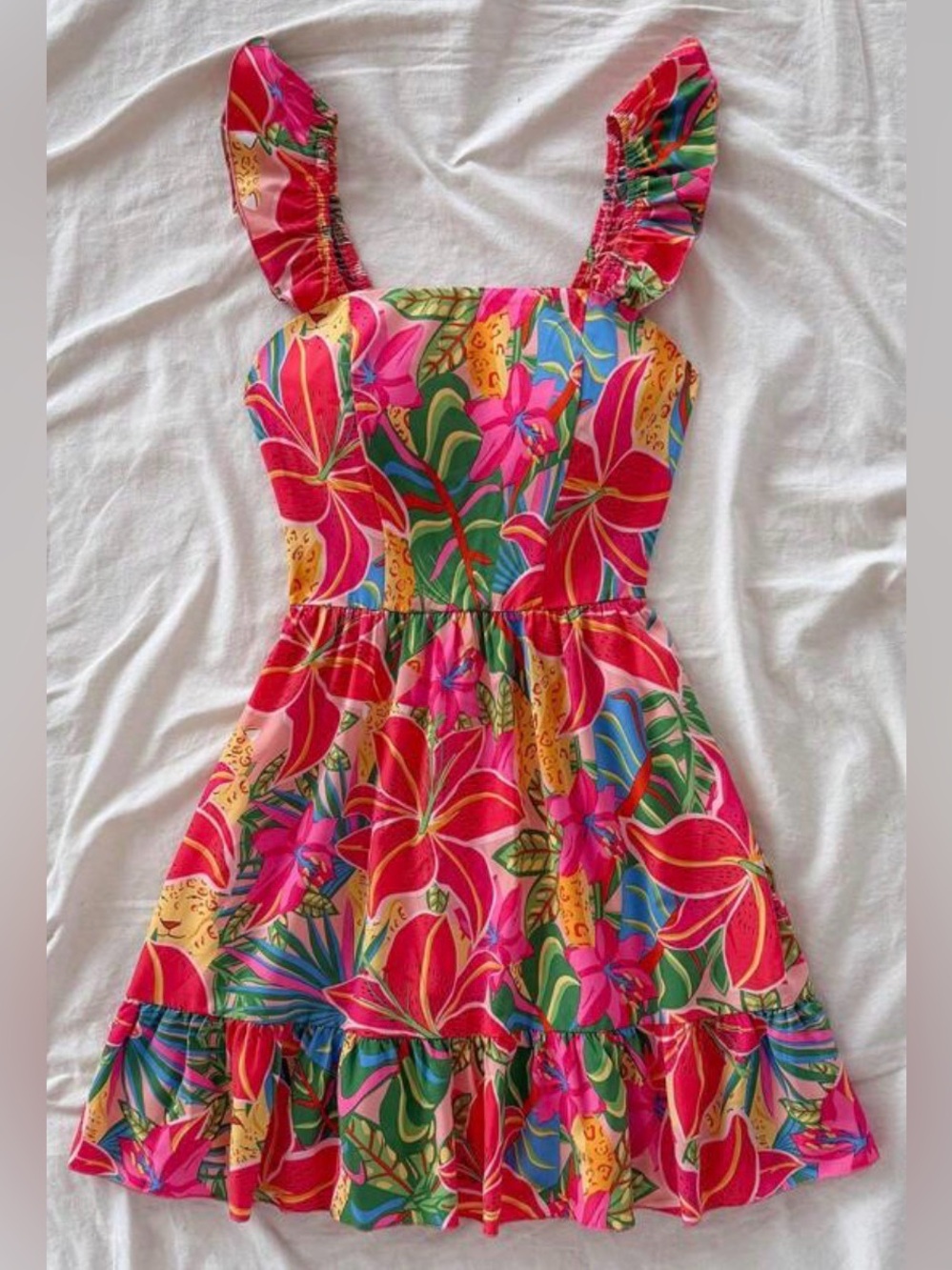 Shein Tropical Mini Dress S. 5/$25